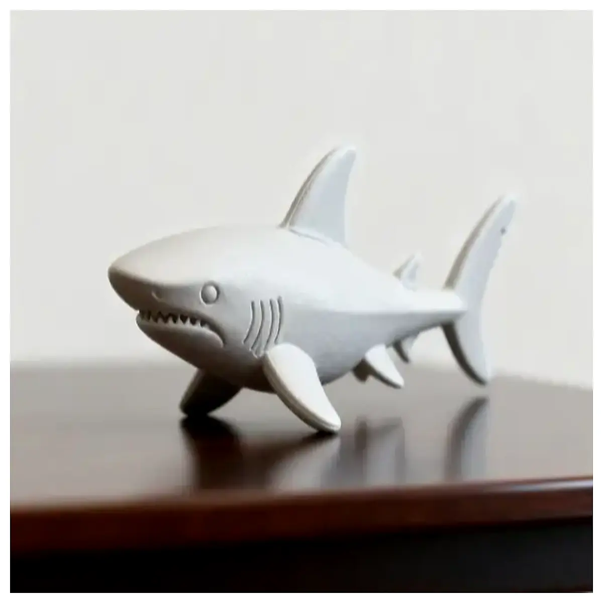 diy painted seer saihao steeljaw shark blank resin figure with reference renderings for custom coloring and