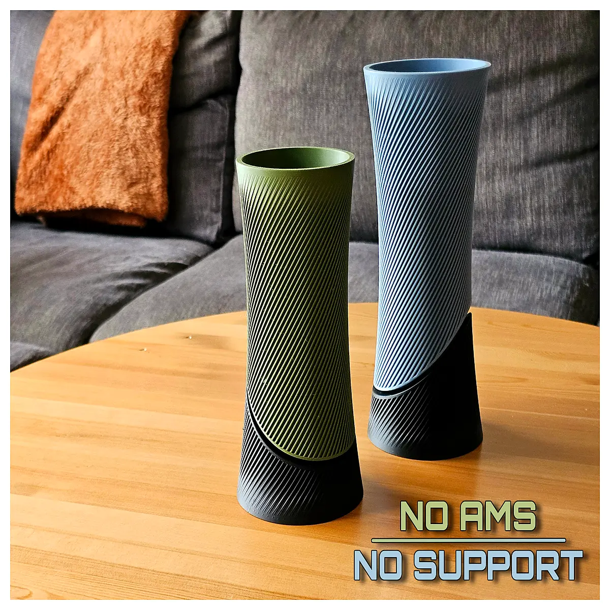 modern two piece curved vase set for living room decor tall split stem flower holder for fresh dried flowers