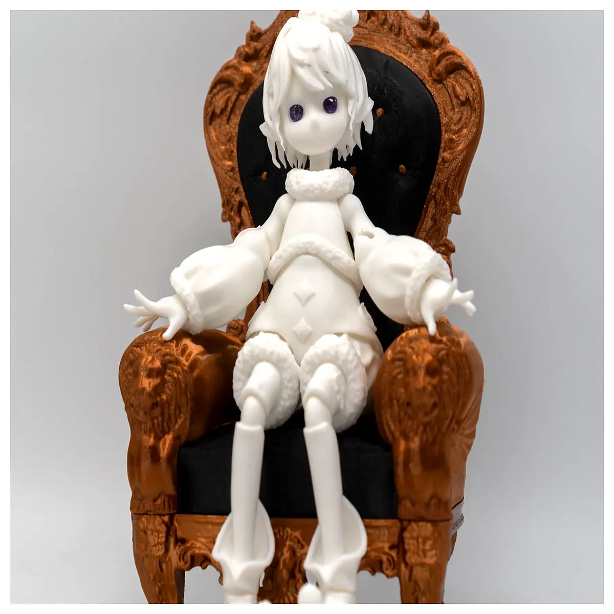 16 inch bjd doll throne chair prop for sd luts resin figure