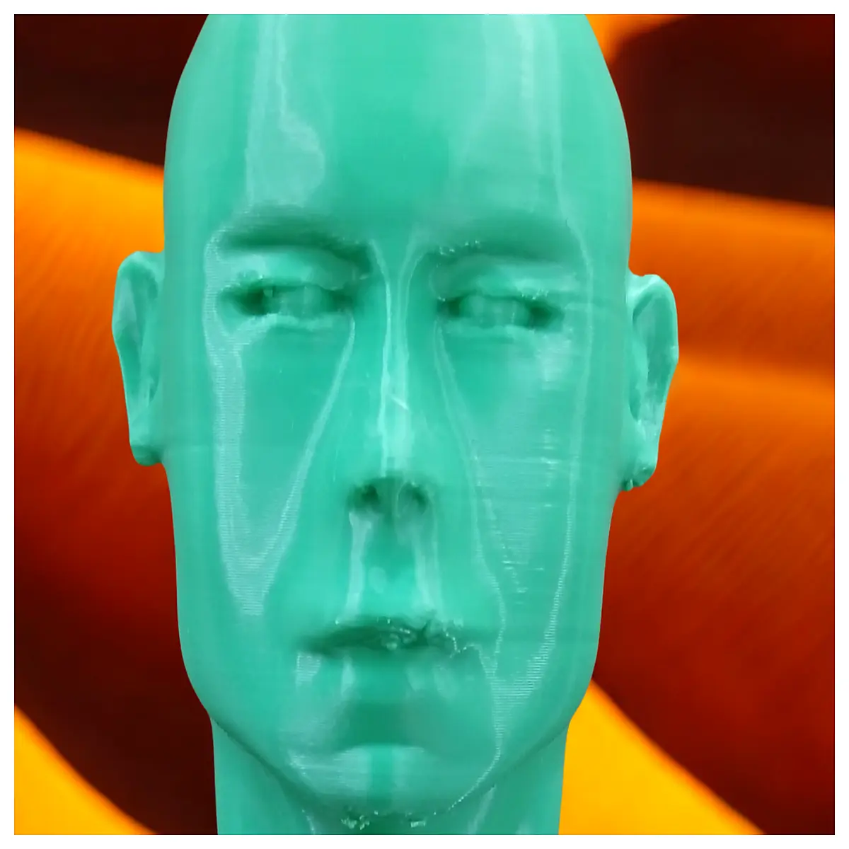 bald head sculpture bust realistic resin art prop for painting