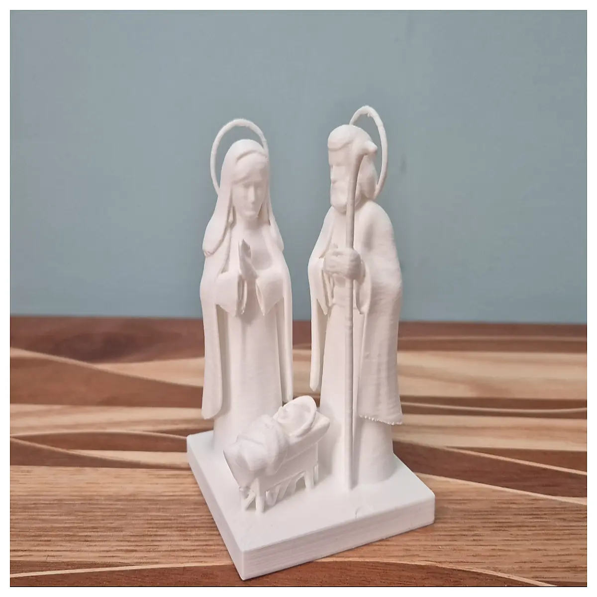 virgin mary joseph baby jesus statue religious home altar decor catholic faith gift holy family figurine