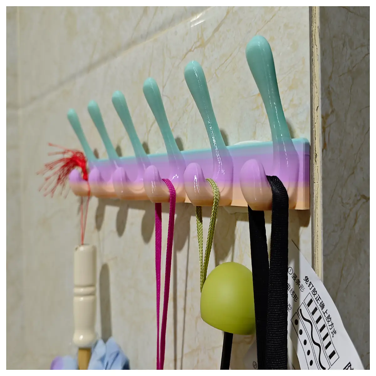 duty adhesive wall hooks for coats bathroom shower caddy organizer no drill sticky tape hangers for keys