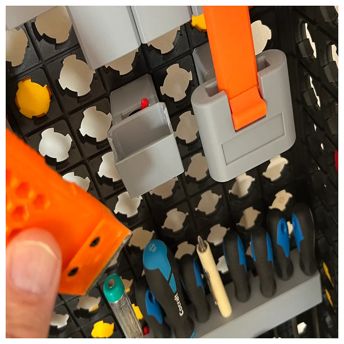 magnetic screwdriver holder for tool organizer wall mount storage rack