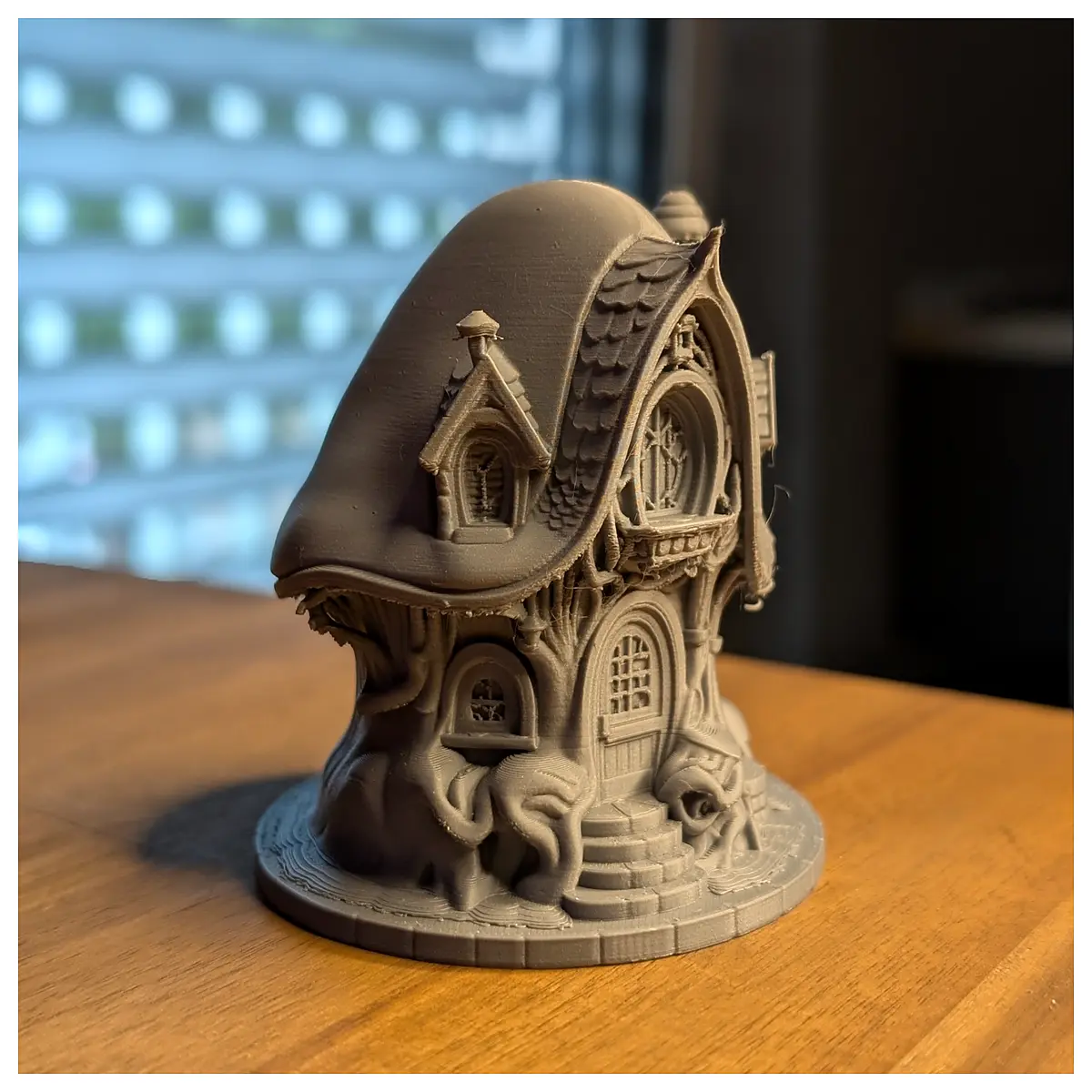 whimsical tree root dungeon terrain diorama for dnd tabletop rpg adventures