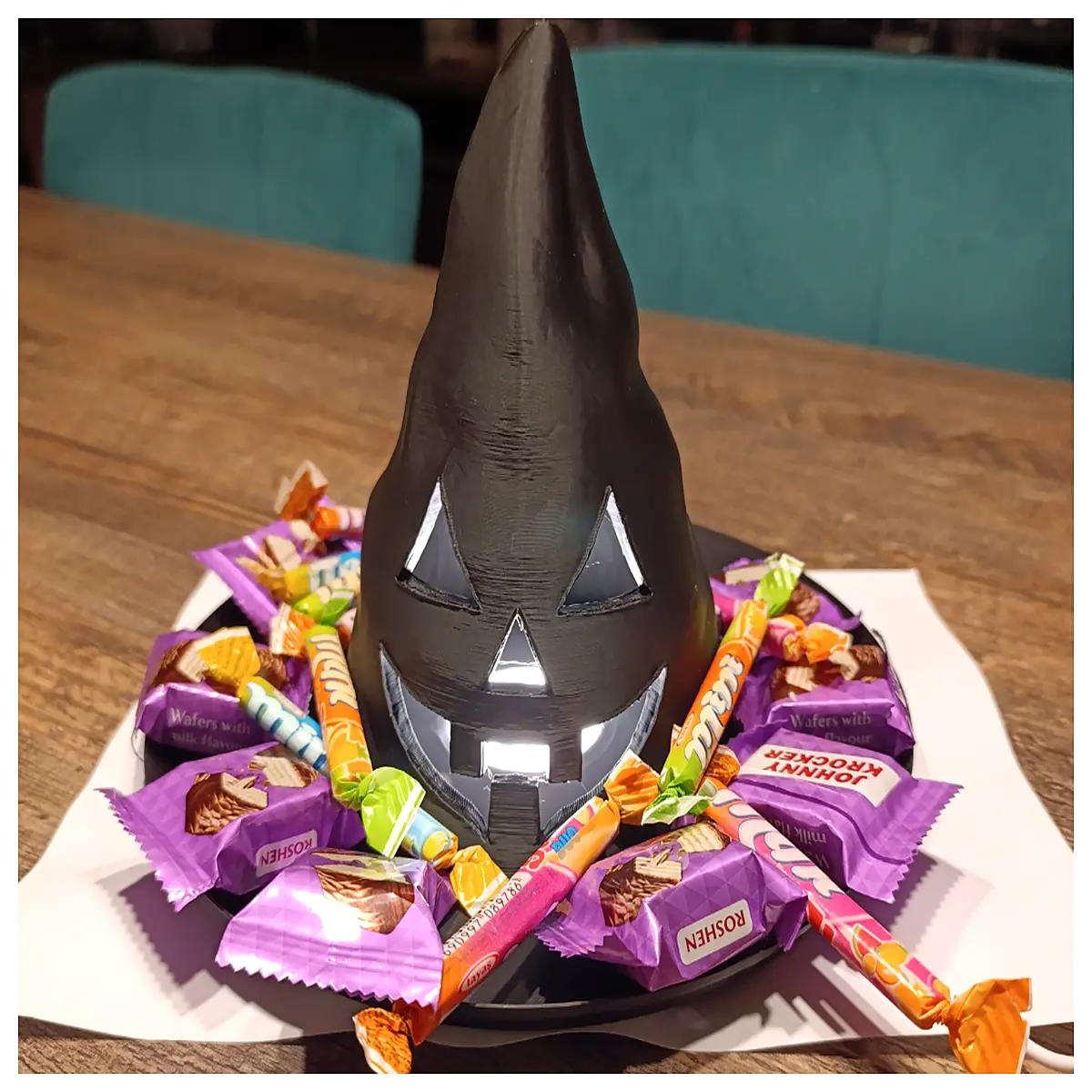 spooky hats for adults kids halloween party accessories black pointed wizard caps festive costume headwear