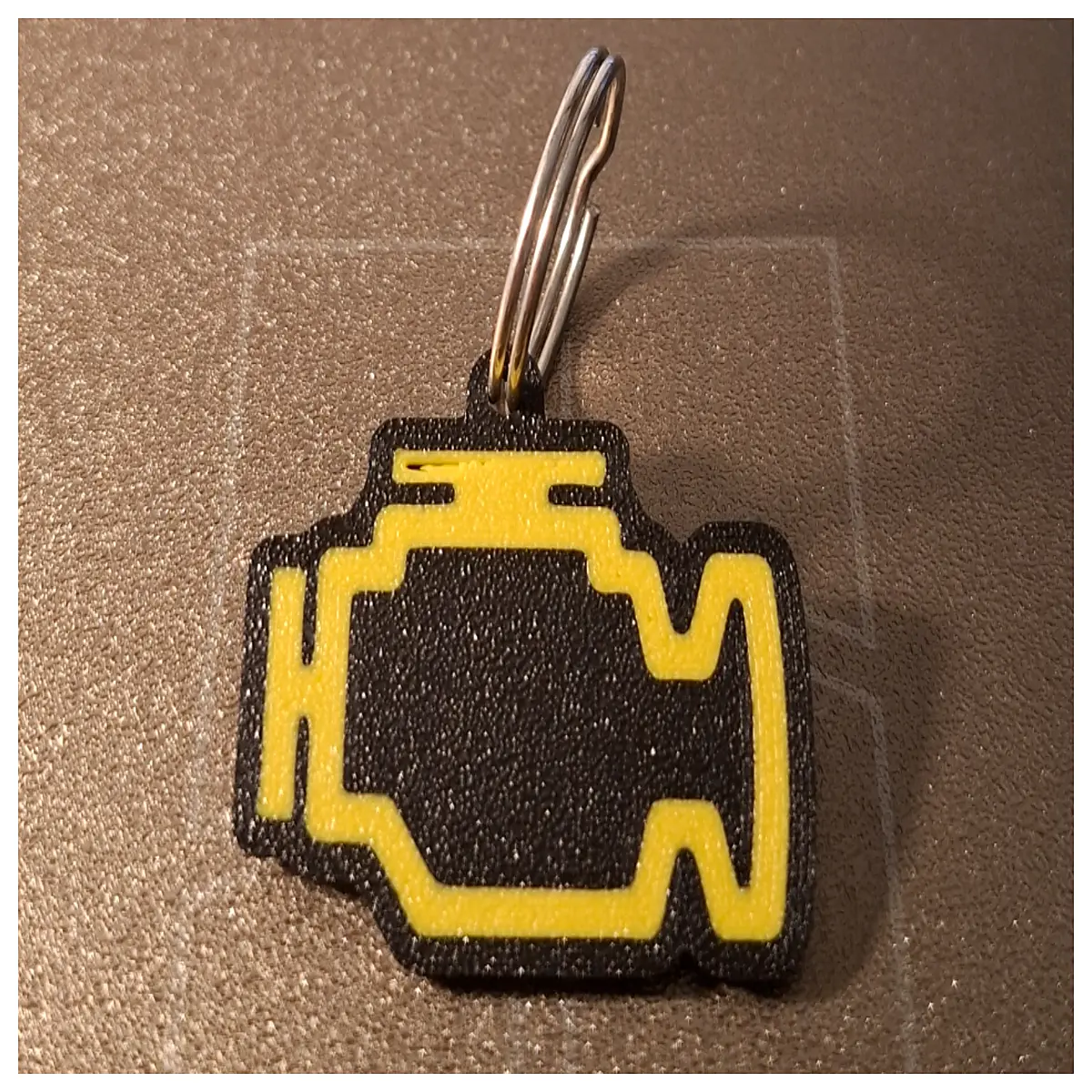 car keychain with engine diagnostic tool obd2 scanner pendant mechanic auto repair enthusiasts