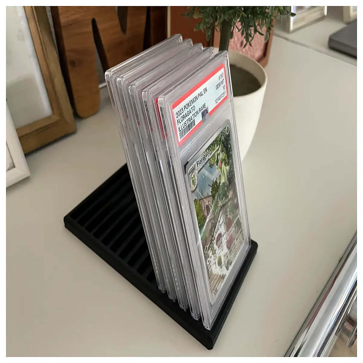 psa graded card holder acrylic protective case for 14 cards show collection