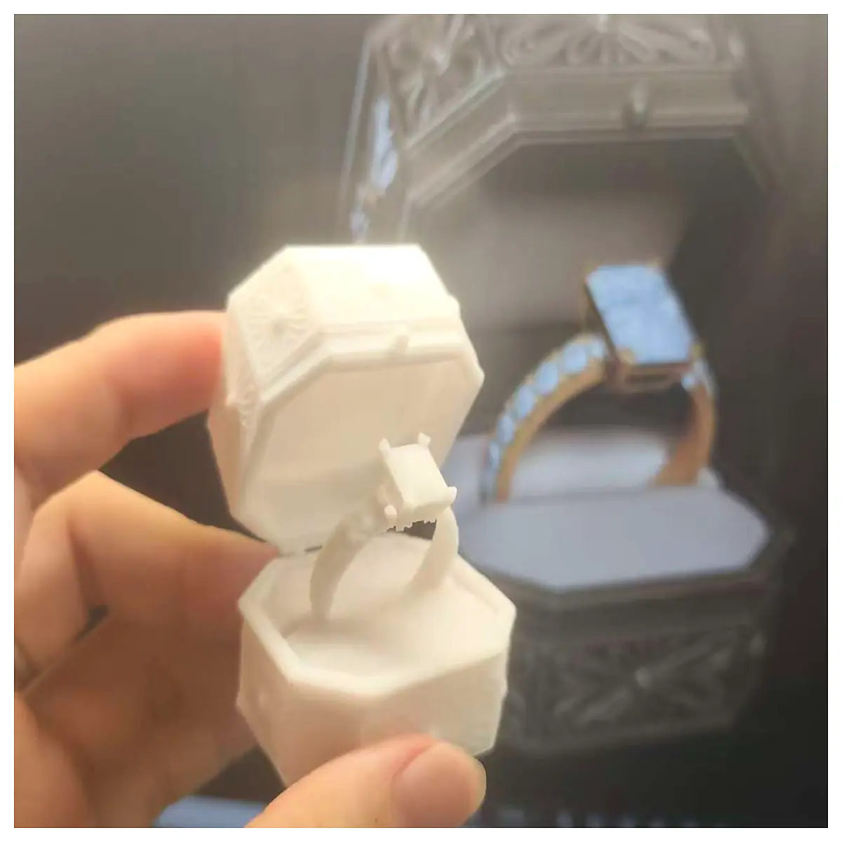 gold ring prop for subway escape game roleplay cosplay accessory