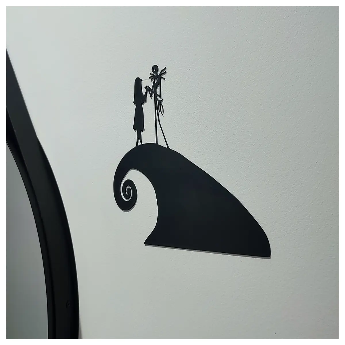 jack skellington sally wall art canvas print halloween home decor spooky gothic bedroom poster