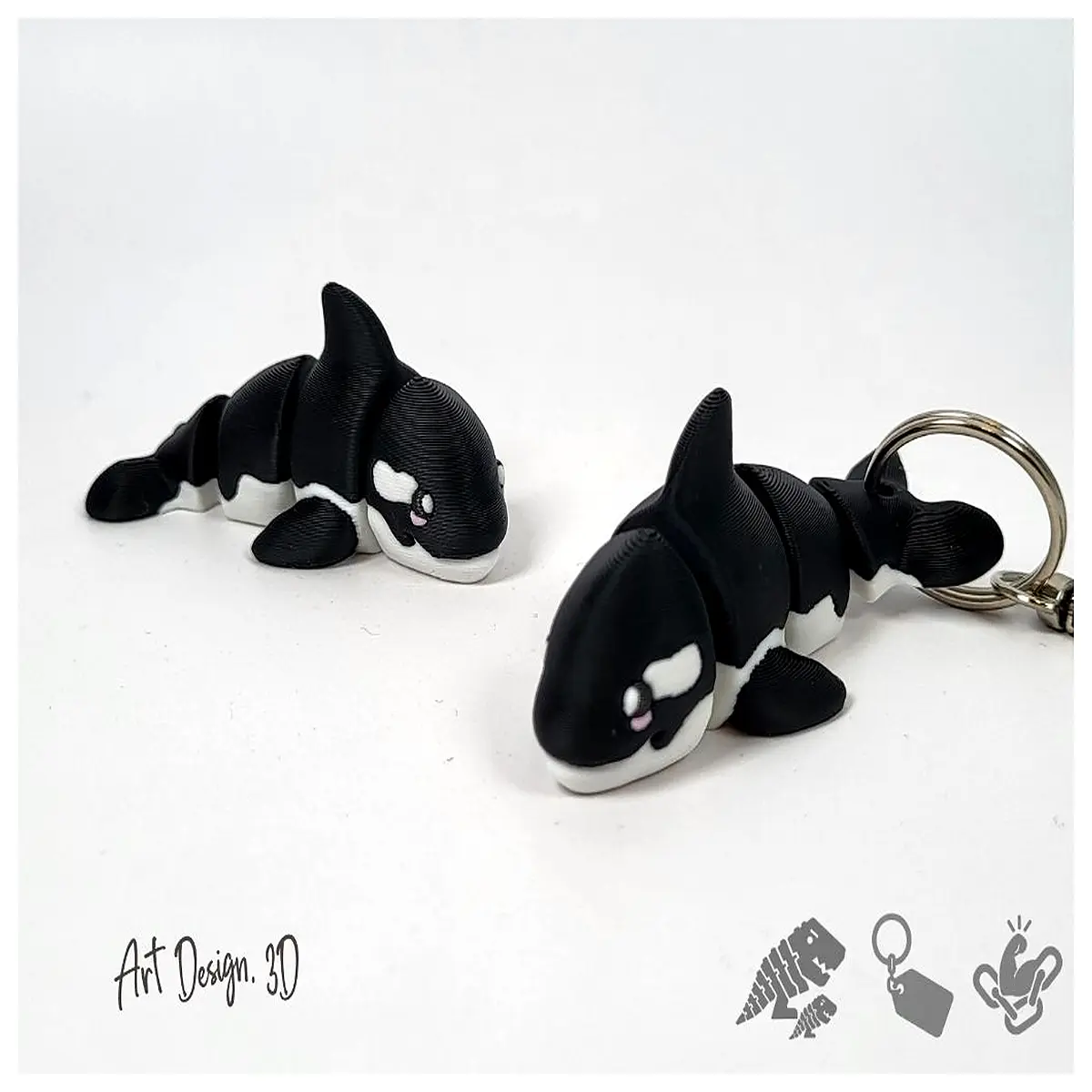 articulated killer whale flexible joints realistic orca figure for kids educational science toy