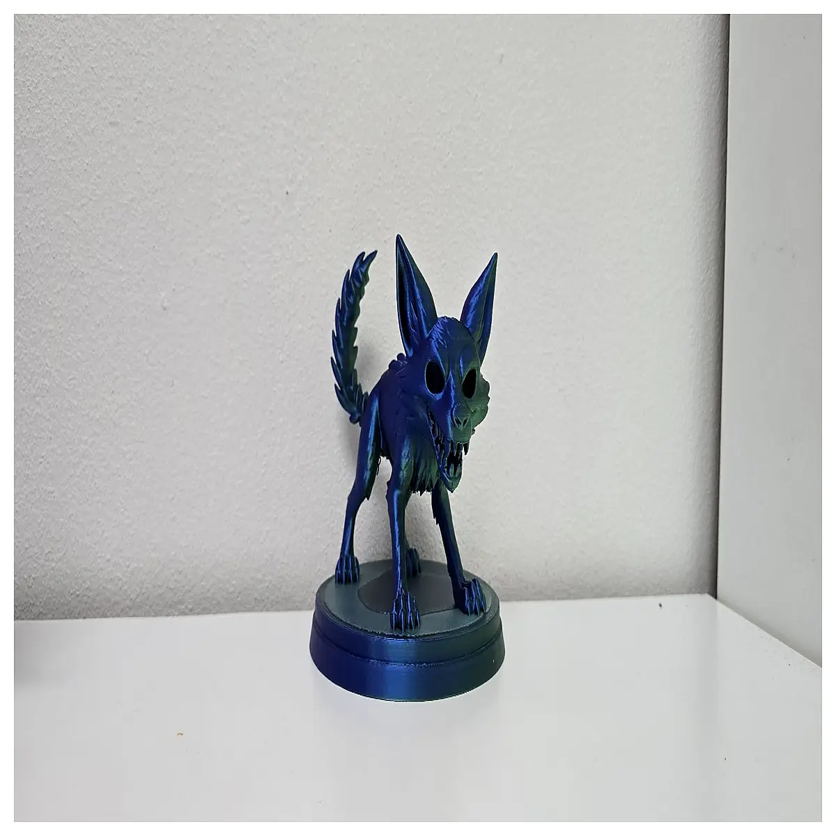 halloween demon fox figurine collectible resin statue spooky party decor