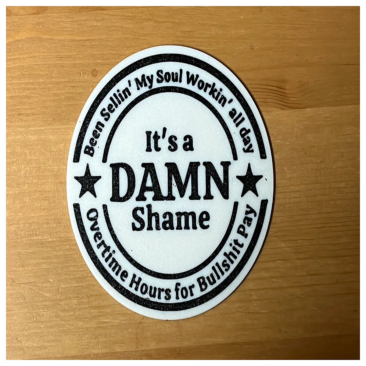funny sad face coaster humorous drink mat for coffee table novelty bar accessories gag friends who spill drinks