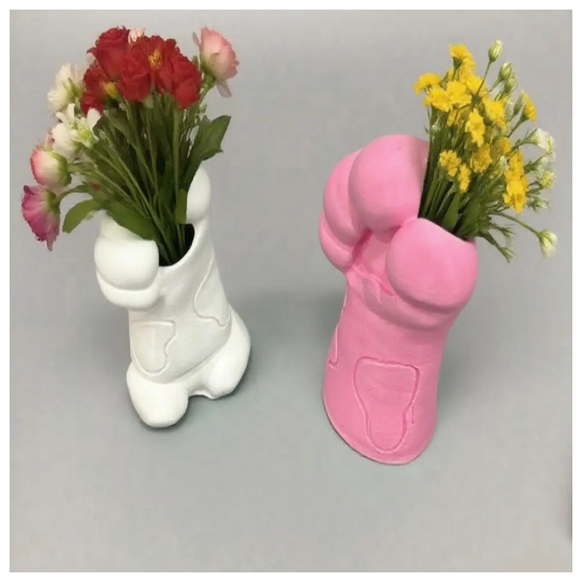 cute cat paw shaped vase for home decor small ceramic flower pot with animal print design