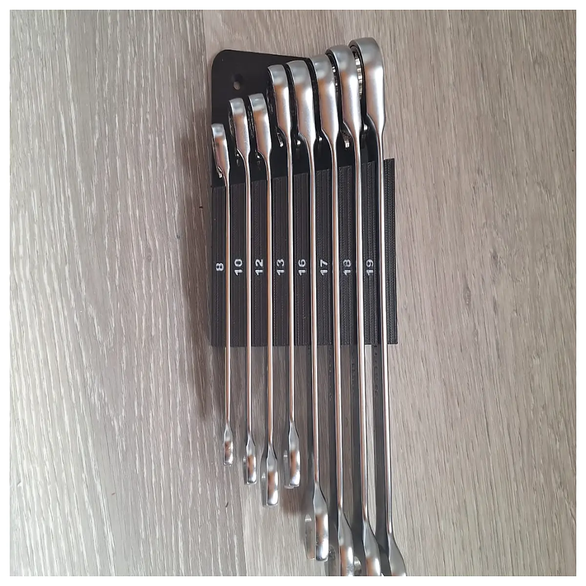 adjustable wrench holder wall mount rack organizer for garage workshop tools storage bracket