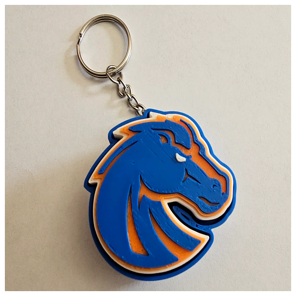 boise state broncos stress relief keychain fidget toy squeeze popper anti anxiety fans