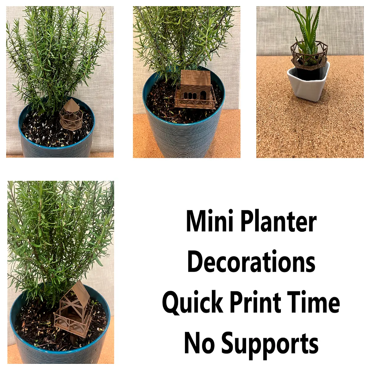 mini succulent pot tree house planter cute desktop decoration small ceramic flower pot for cactus air plant