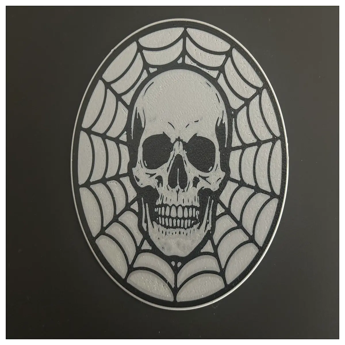 gothic skull coaster set printed resin horror decor for coffee mug drip catcher party supplies