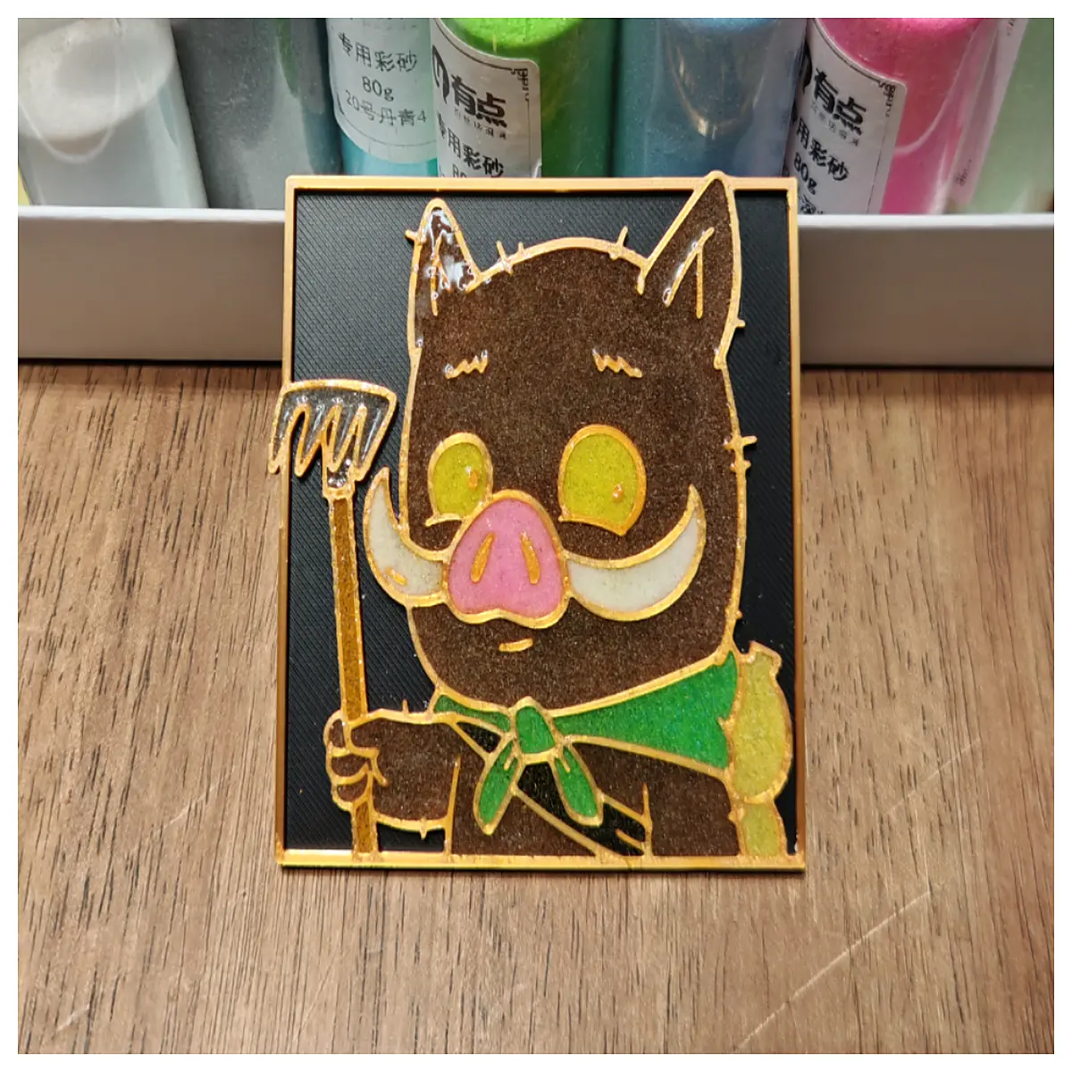 lang lang mountain little pig fridge magnet cloisonne enamel base cartoon souvenir gift
