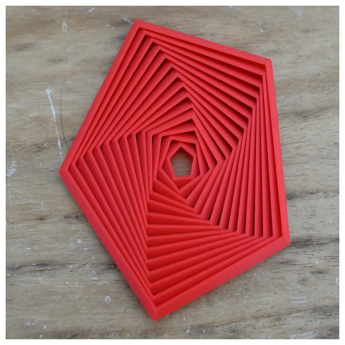 anti stress fidget toy for adults anxiety relief sensory ring spinner with pentagon vortex design tactile hand grip tool
