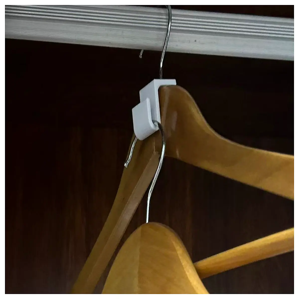 6g space saving hanger connector clip multi layer closet organizer for clothes and oranges foldable storage rack