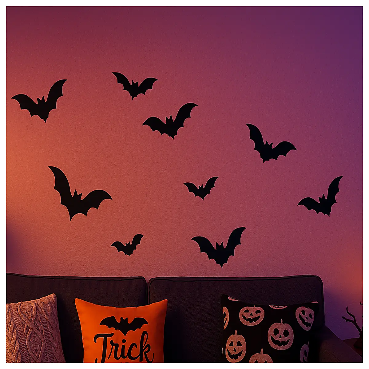 hanging wall bat decorations for halloween party spooky home decor