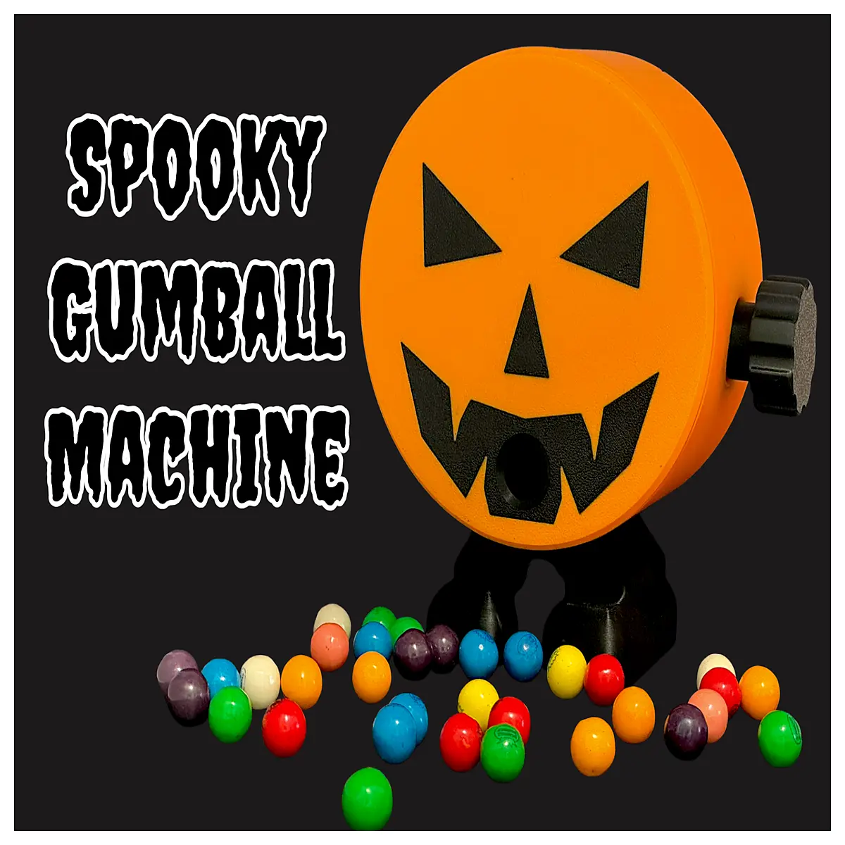 spooky gummy bear candy dispenser machine for halloween party favors and haunted house decorations