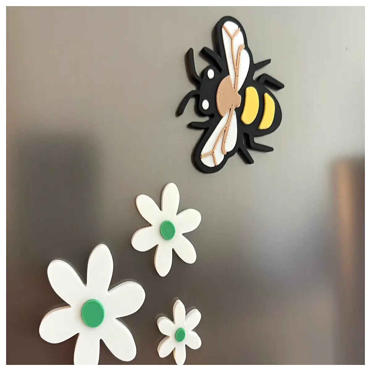 cute bee fridge magnet bulk wholesale honeycomb shaped magnetic decor for kids room educational insect toy gift