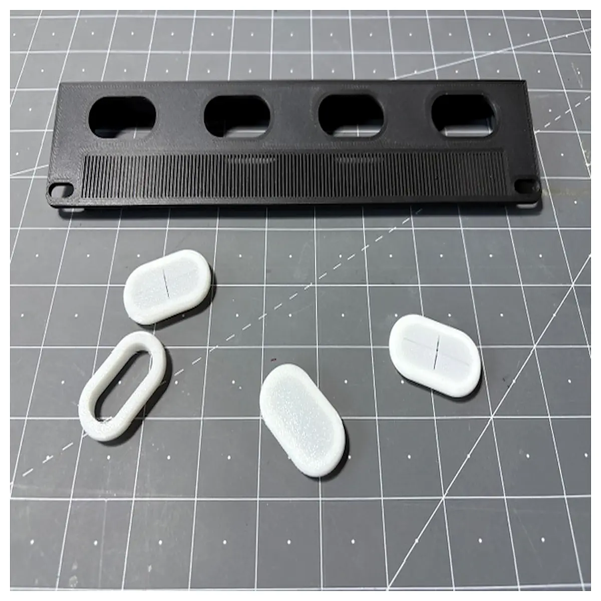 desk cable grommet organizer with rubber seal wire hole cover for office table management power strip pass through