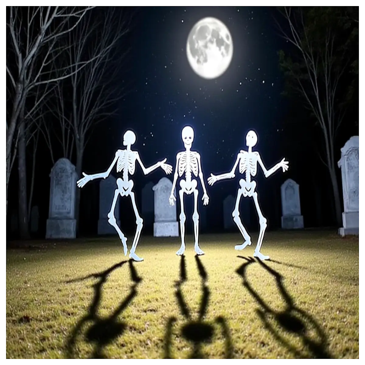animated dancing skeleton decoration for halloween party spooky prop
