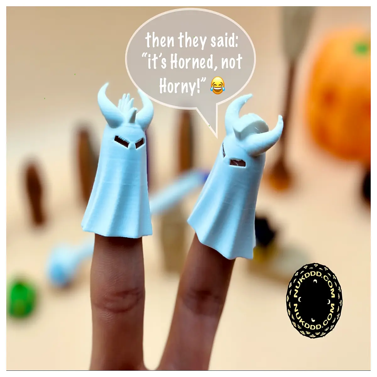 adult novelty finger puppet ghost prank joke couples