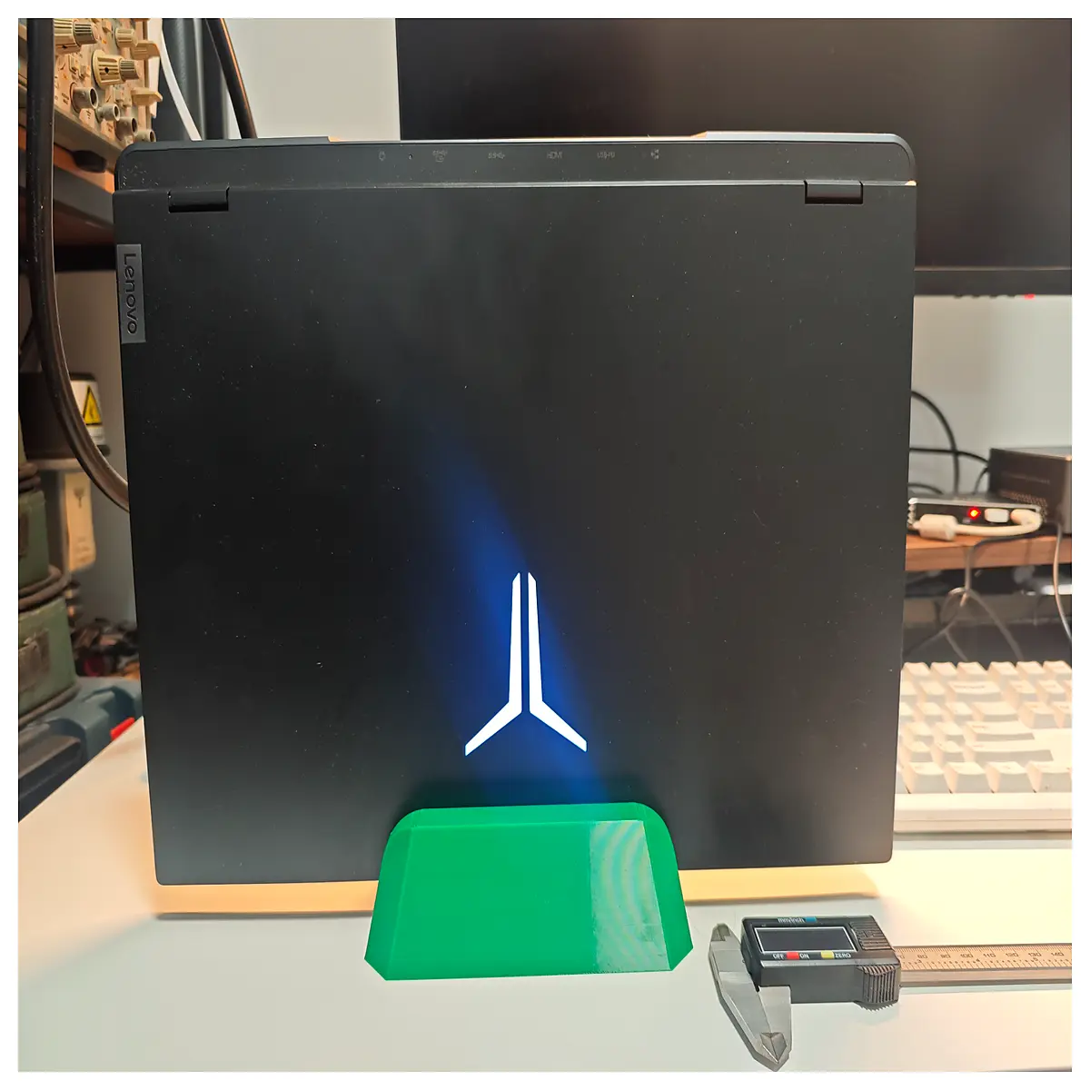legion laptop vertical ergonomic riser cooling mount for gaming desk