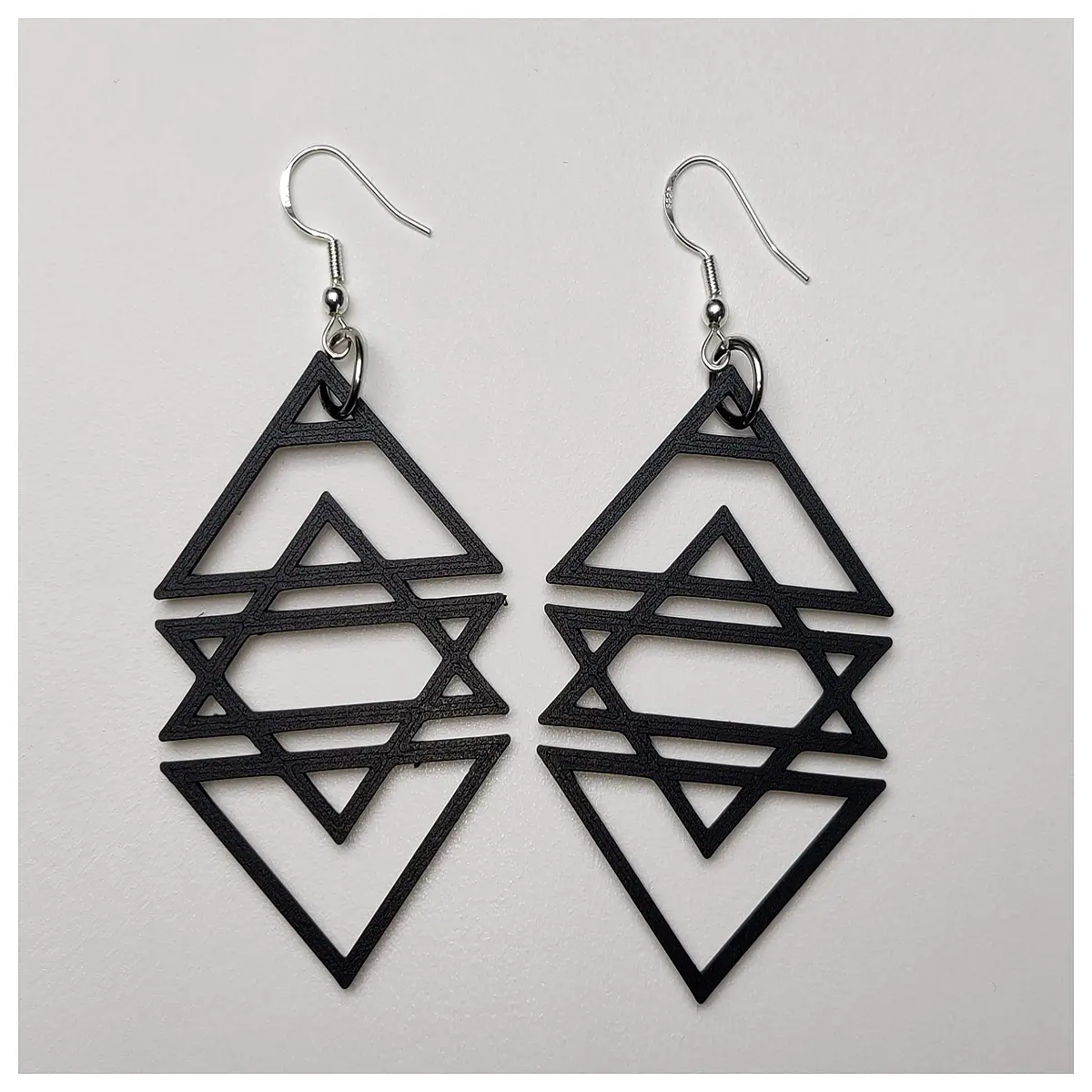 geometric square triangle earrings for women gold silver hoops dangle jewelry