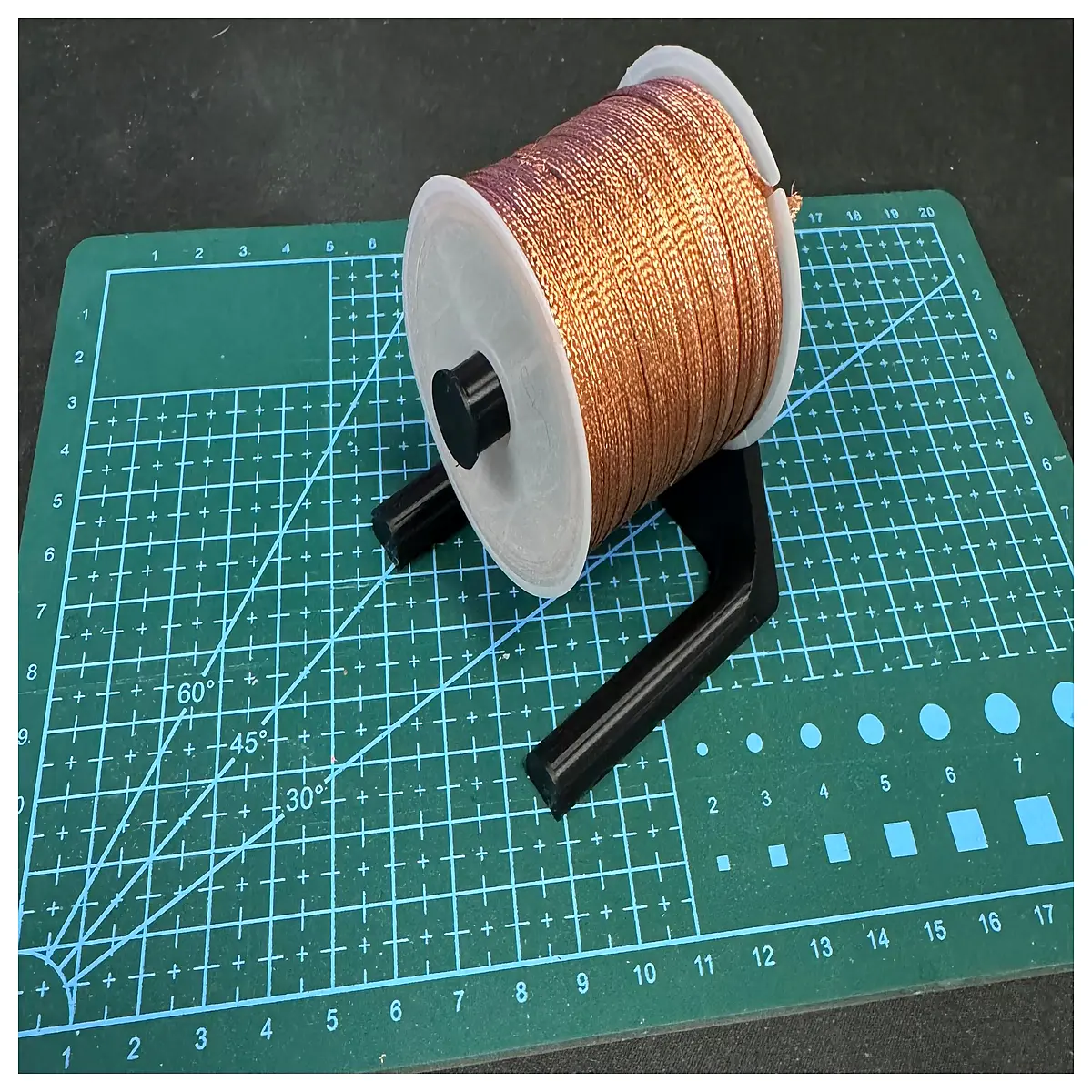 solder wire reel holder for electronics workbench organizer spool dispenser
