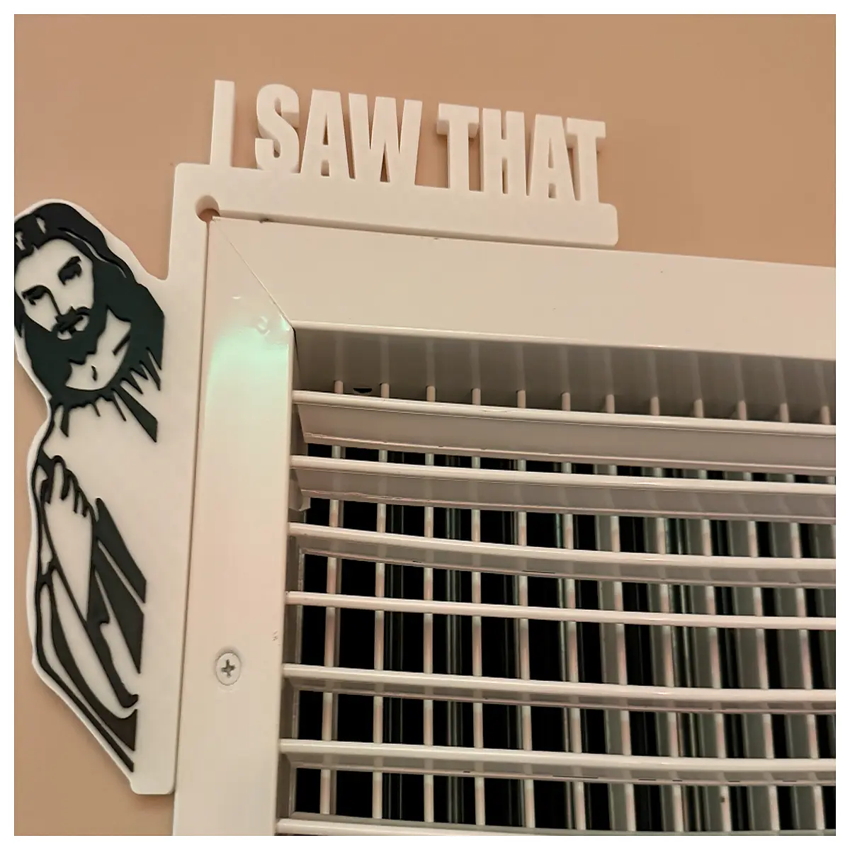 jesus i saw it cross stitch pattern left right corner wall art home decor