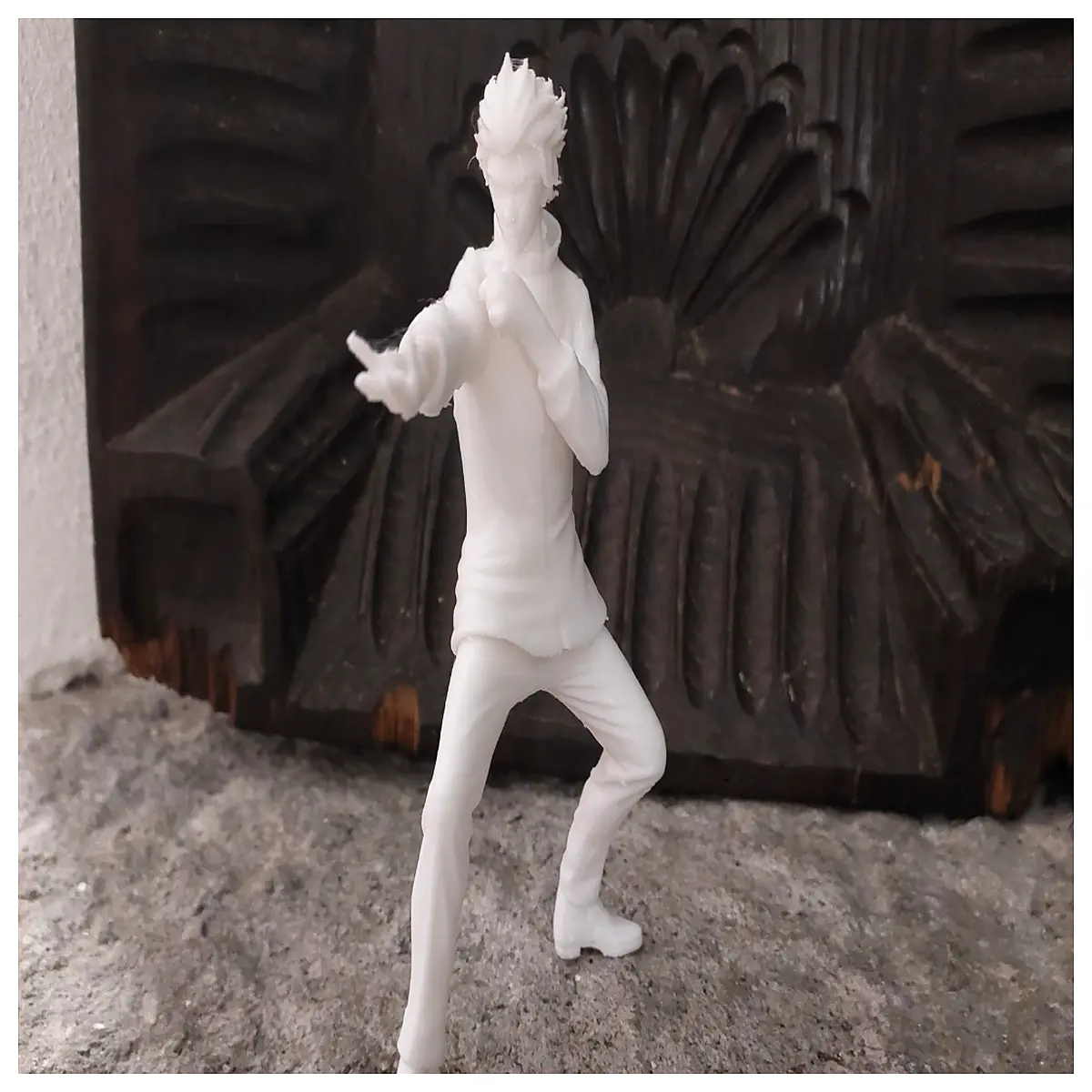 anime figure gojo attack pose statue collectible toy