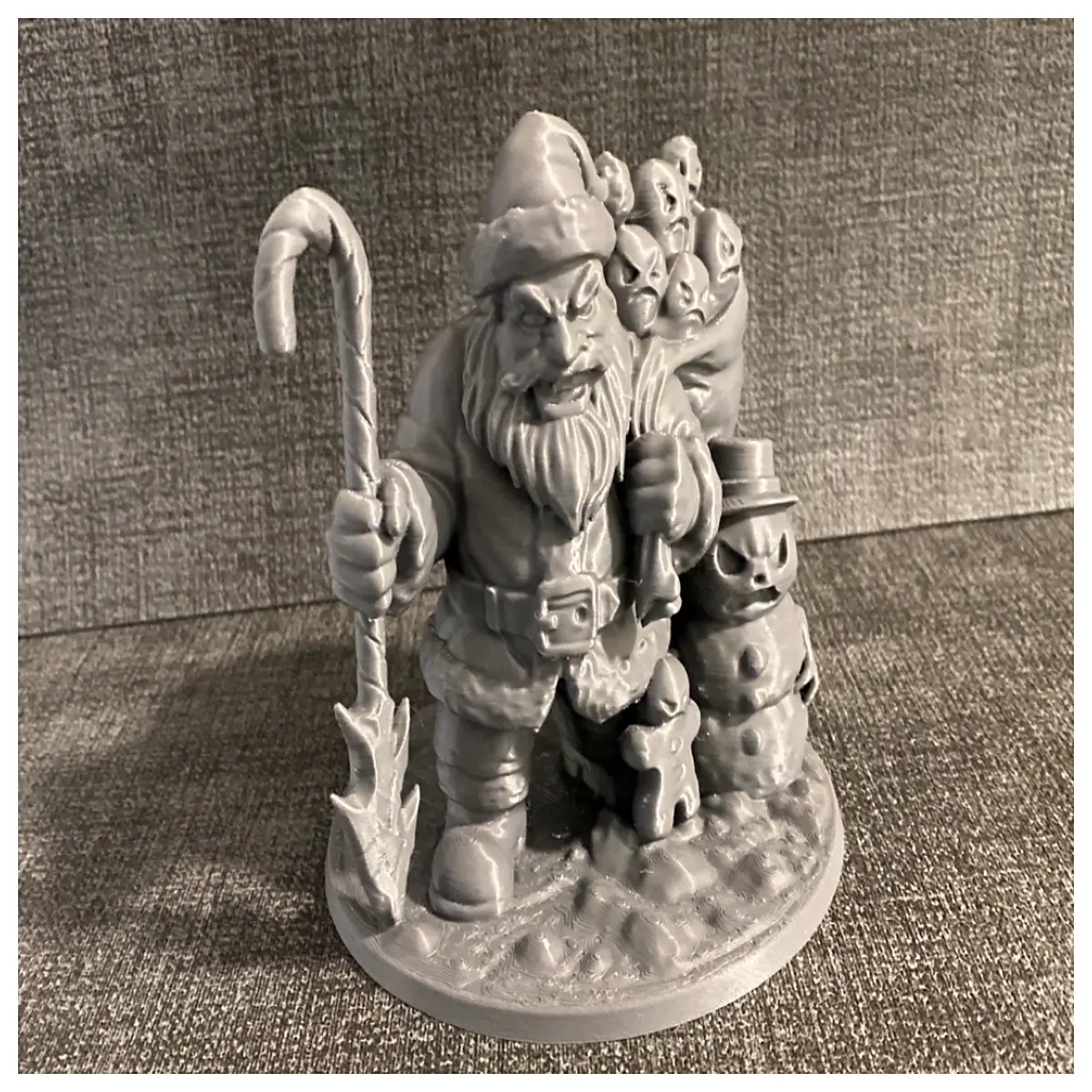 bad santa horror figure evil claus diy spooky christmas decoration props