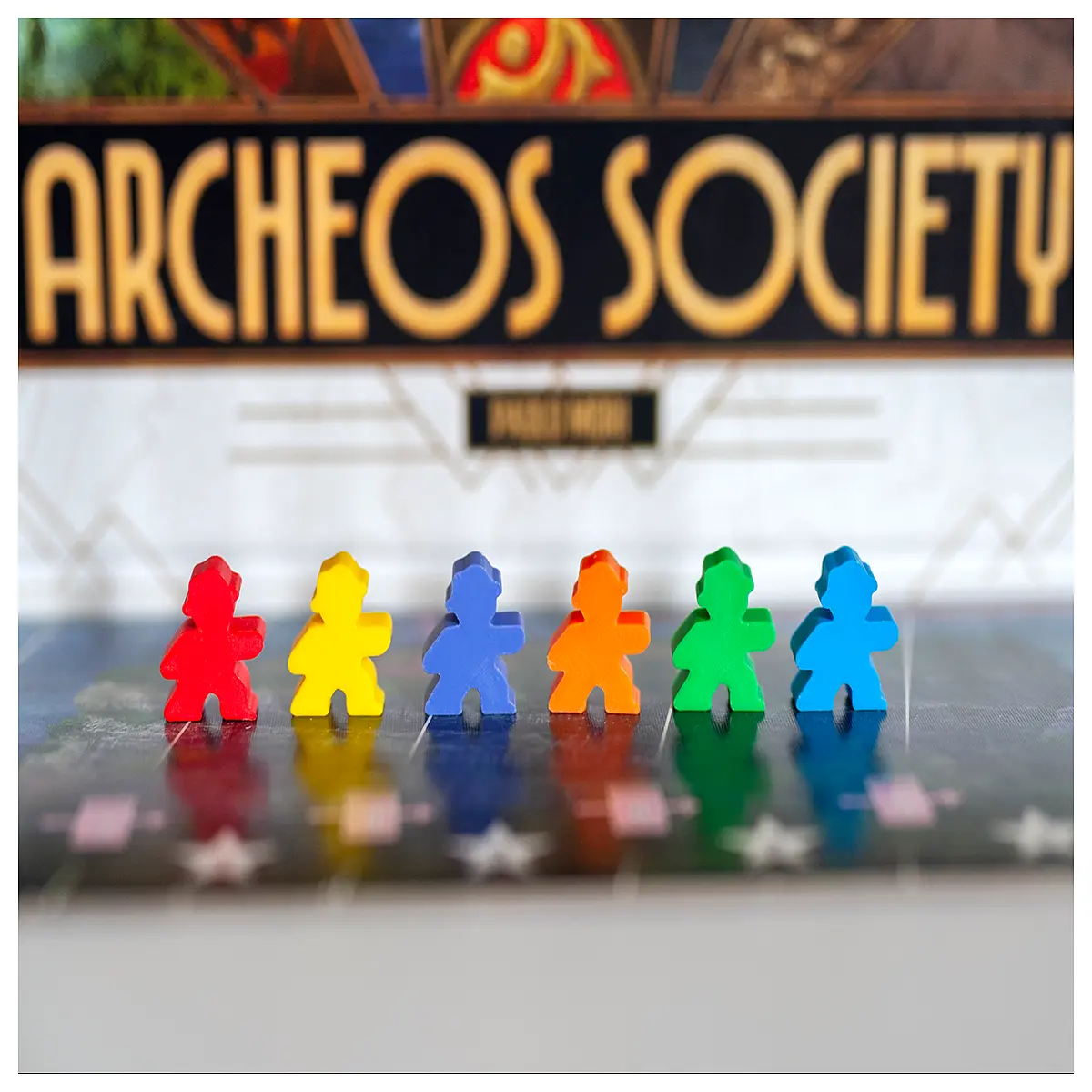 archeos society meeples player tokens miniatures board game accessories