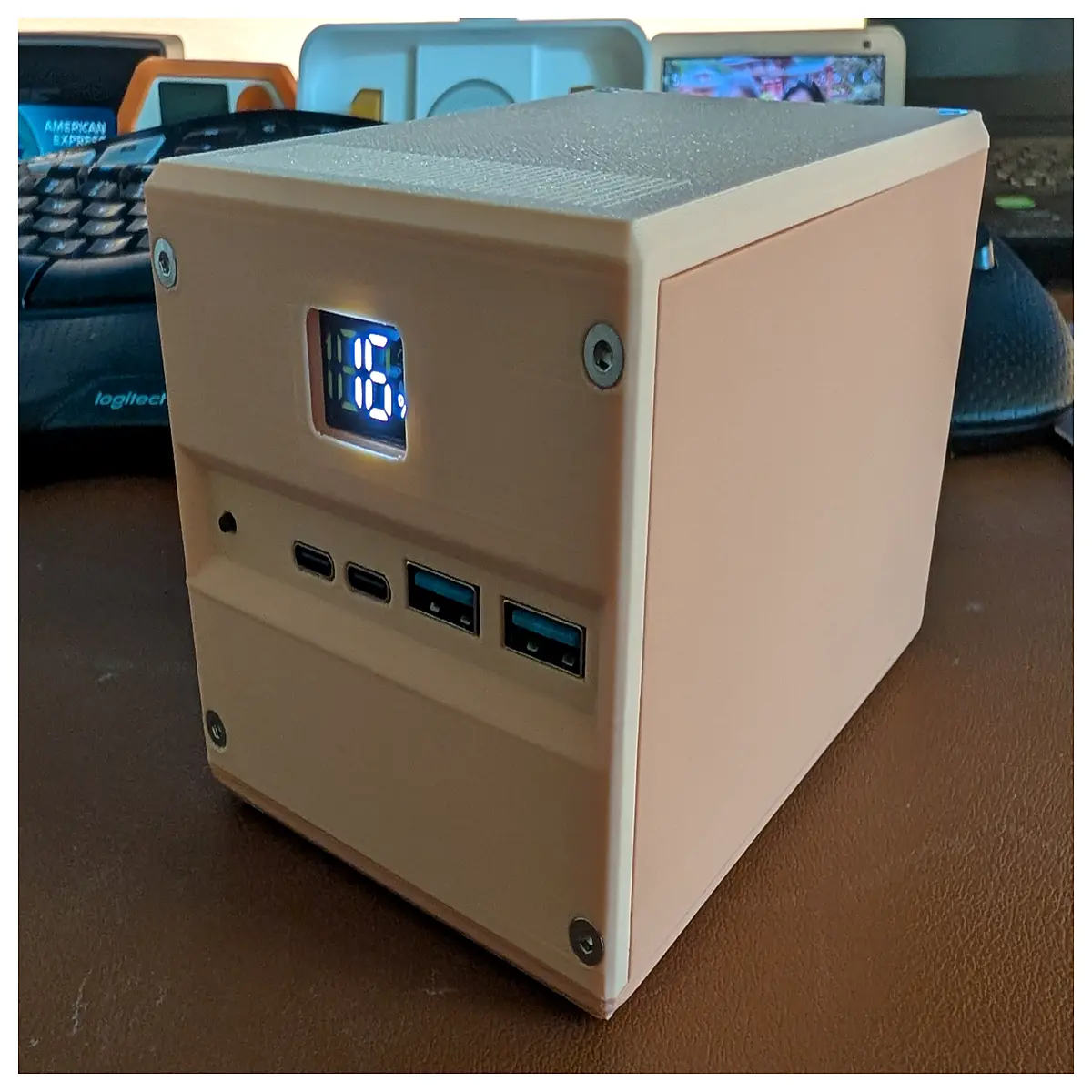 65w 100w power bank enclosure diy case for 21700 battery pack 4s3p configuration mobile charger housing shell