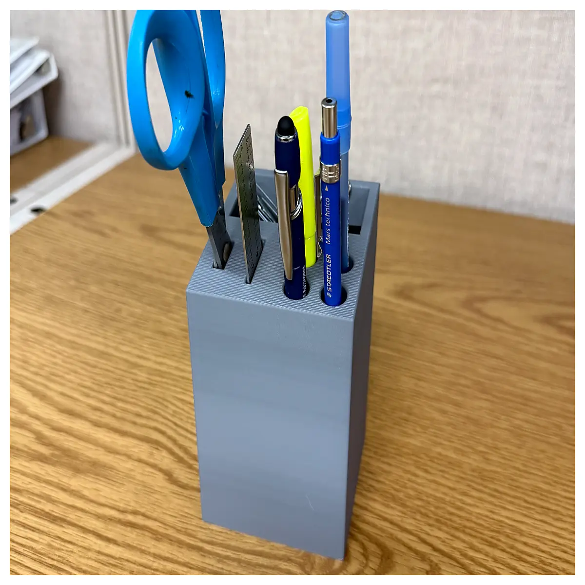 desk organizer with compartments for office supplies pen holder and storage box
