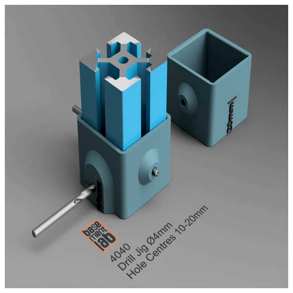 4040 aluminum extrusion drilling jig guide fixture 10 20mm hole spacing precision alignment tool for cnc woodworking