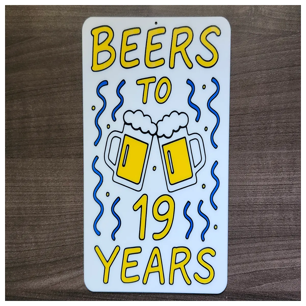 turning 19 birthday party decorations sign milestone age number prop