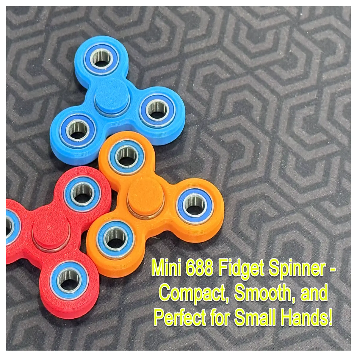 mini 688 fidget spinner for kids small hands stress relief toy anti anxiety spin