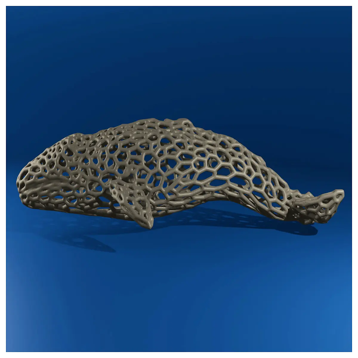 huijing voronoi printed lattice structure decorative sculpture geometric abstract art piece for modern home office desk