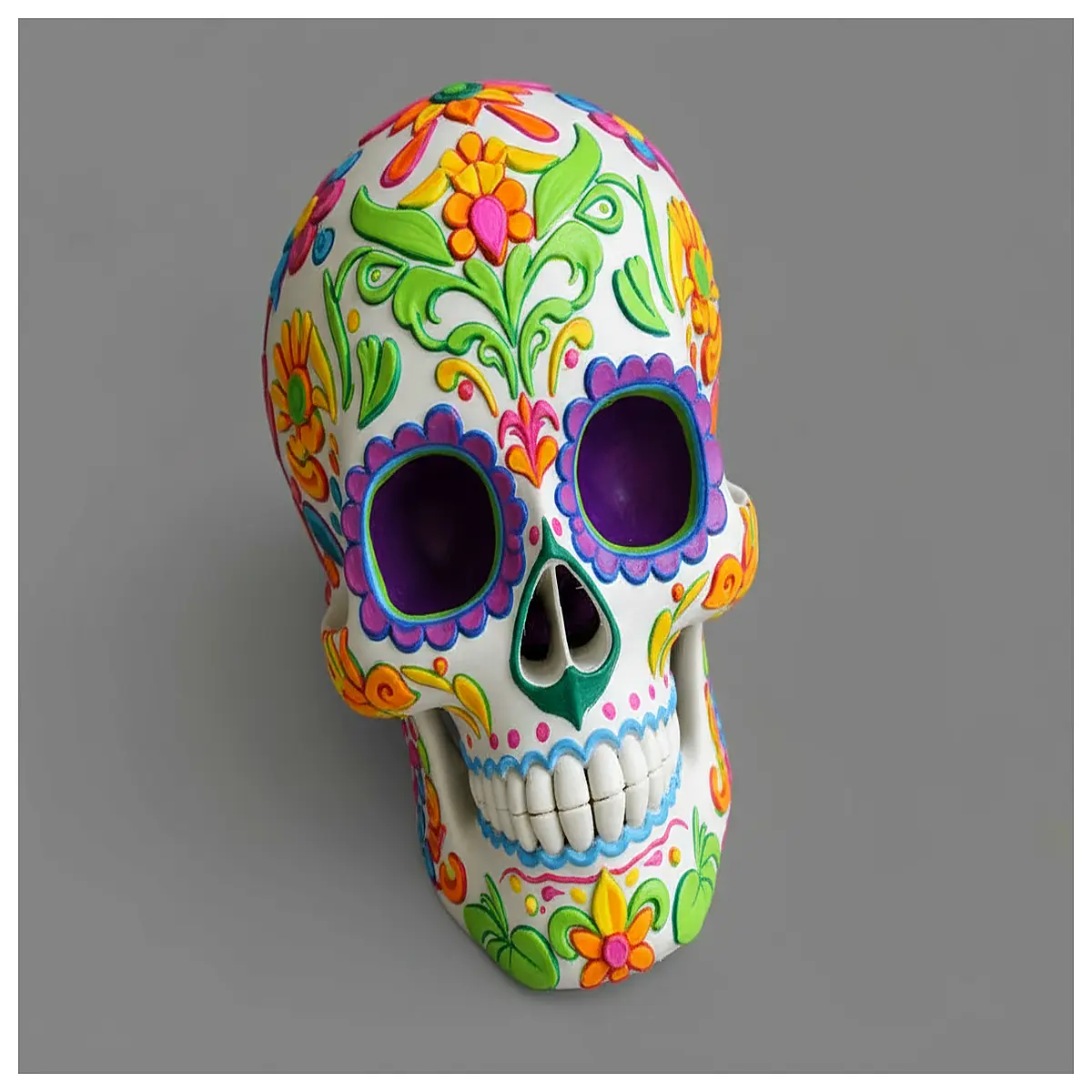 halloween skull decor day of the dead sugar skull wall art festive holiday table centerpieces spooky home decoration