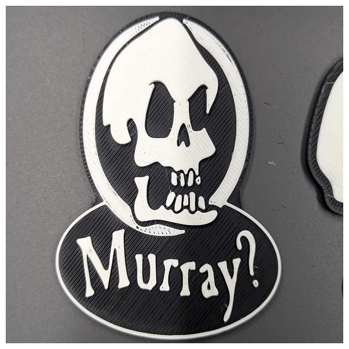 murray demon skull monkey island art keychain gothic horror collectible fans