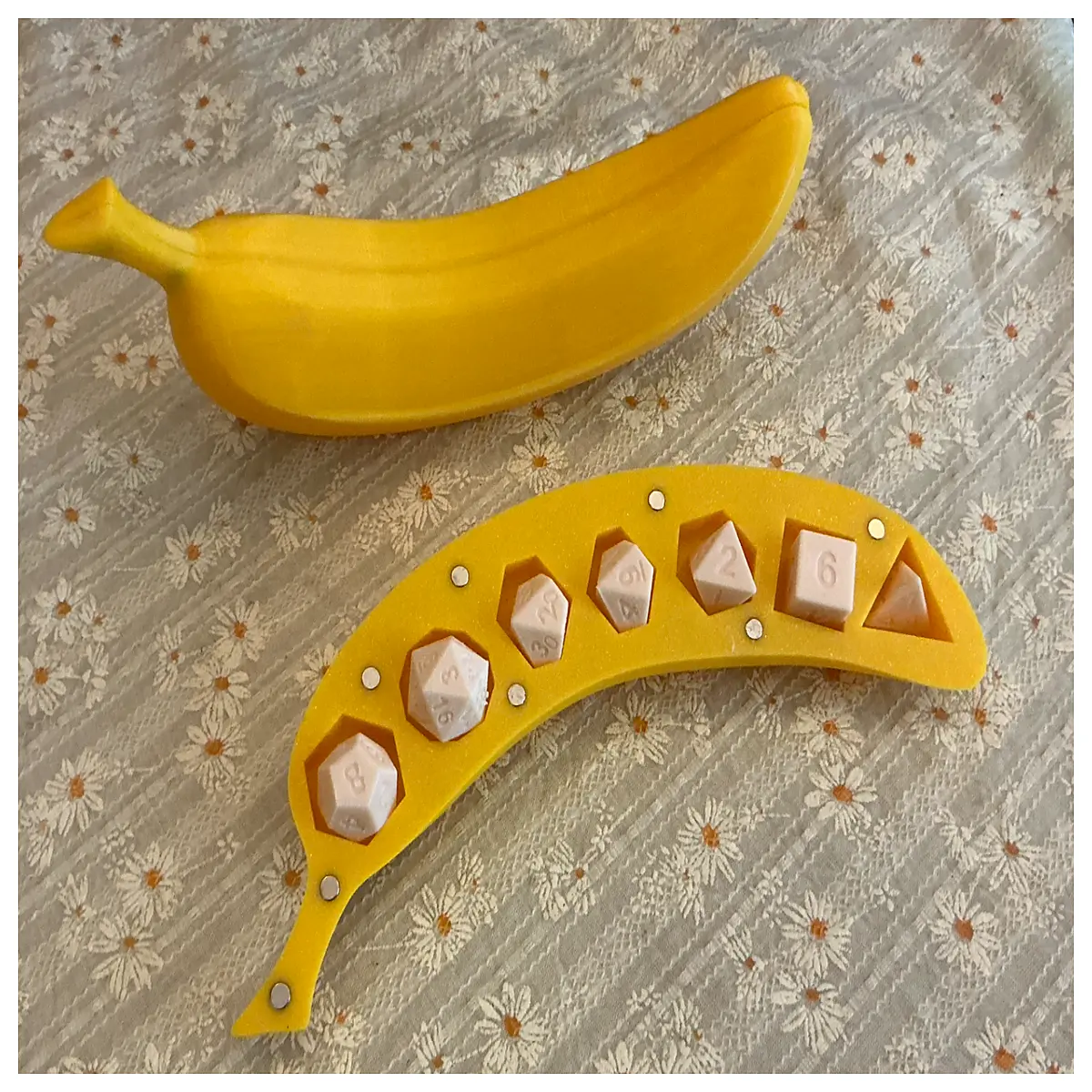 dnd dice bag banana shaped storage case for rpg table top games