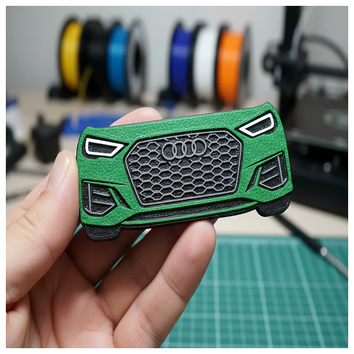 rs3 keychain metal car keyring men