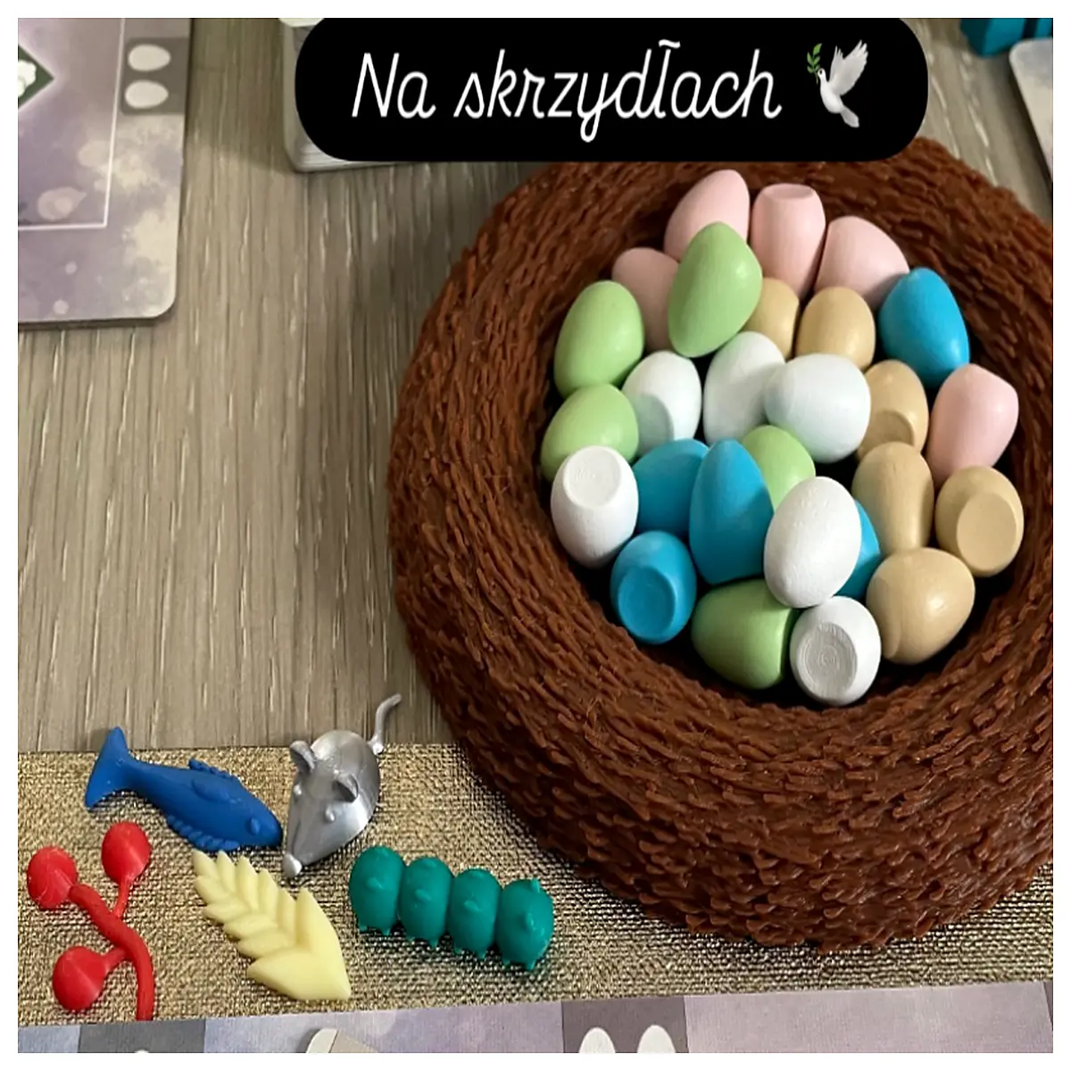bird nest organizer for wings storage