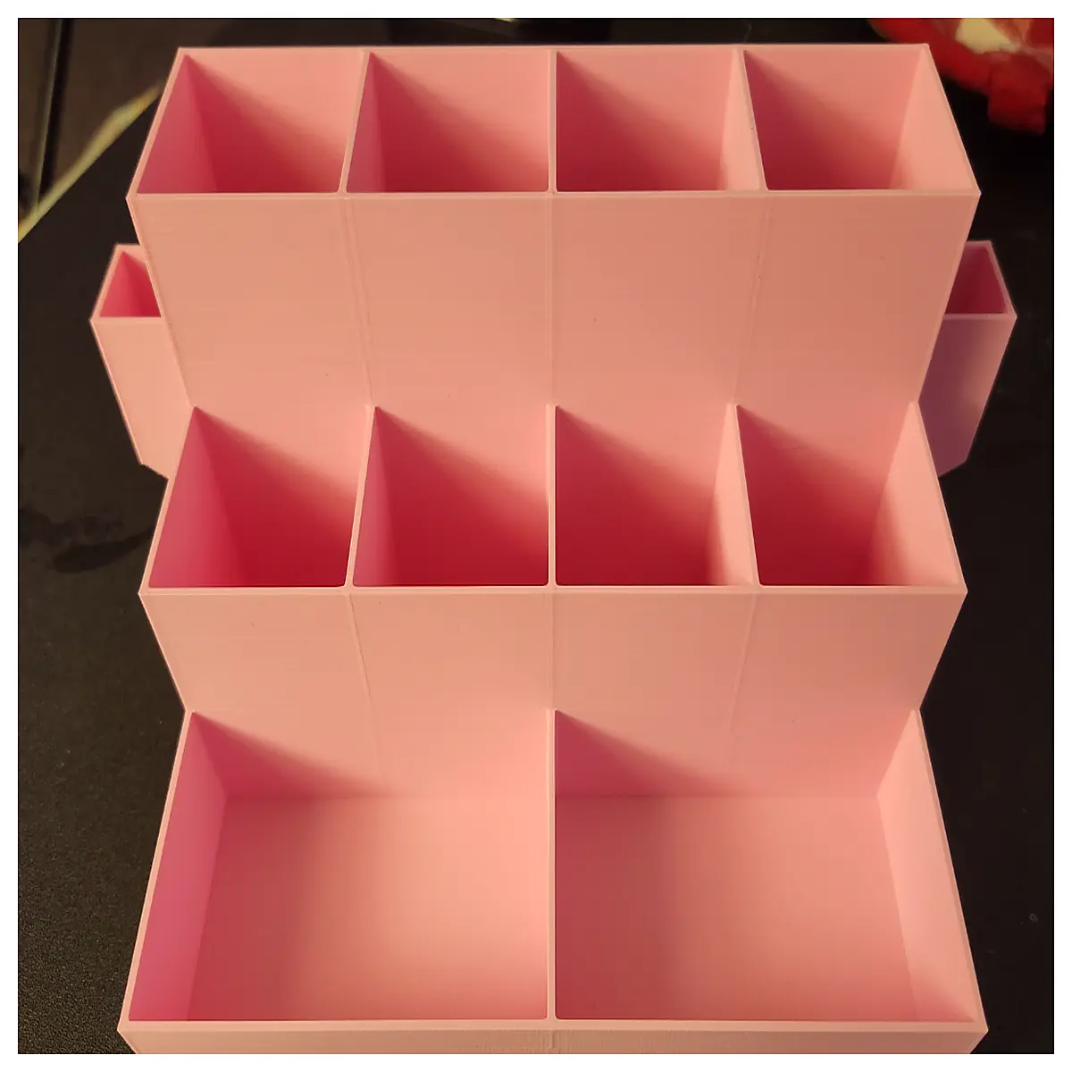 desk organizer with compartments for office supplies desktop storage box for pens and stationery plastic desk caddy for home workspace