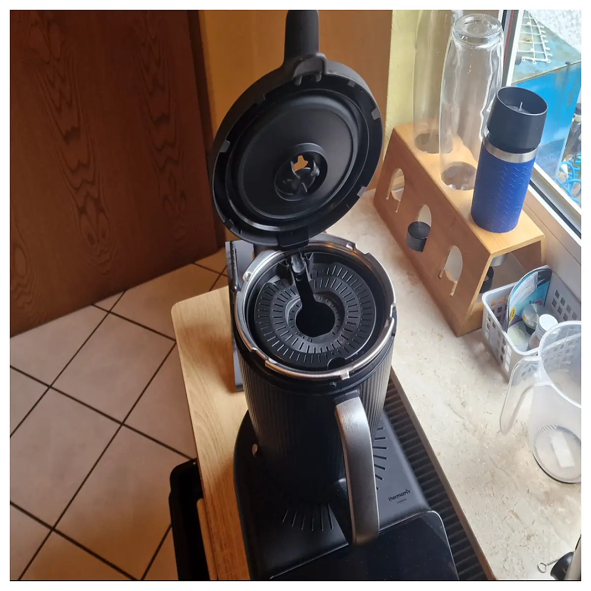 thermomix tm7 lid holder accessory replacement part for countertop organization and safe storage